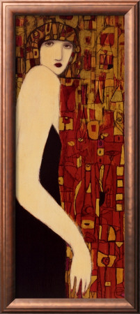 Woman In Crimson Mosaic by Markert Pricing Limited Edition Print image