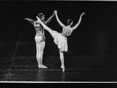 Dancers Peter Martins And Suzanne Farrell In Nyc Ballet Production Of A Mid-Summer Night's Dream by Gjon Mili Pricing Limited Edition Print image