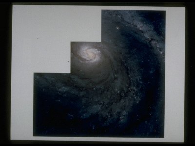Several Photos Taken From Hubble Telescope Combined To Form Overall View Of M100 Spiral Galaxy by J. Trauger Pricing Limited Edition Print image