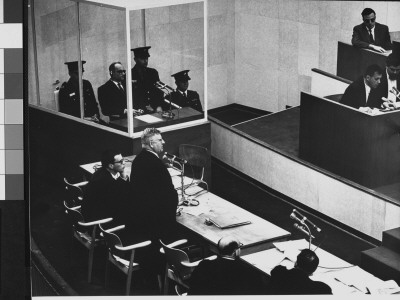 Chief Defense Counsel With Other Attorneys At Trial For Nazi War Criminal Adolf Eichmann by Gjon Mili Pricing Limited Edition Print image