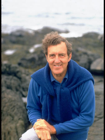 Edmund Muskie, Democrat Senator And Presidential Candidate, Standing On Rocky Jetty by Stan Wayman Pricing Limited Edition Print image