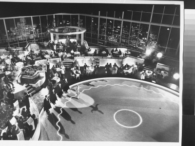 Dining Nightlclub With Orchestra And Ice Skating Rink Instead Of A Dance Floor by Margaret Bourke-White Pricing Limited Edition Print image