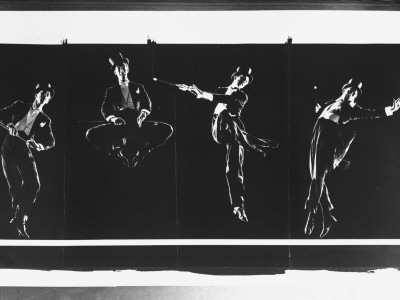 Multiple Image Composite Of Dancer Ray Bolger Doing A Tap Dance Routine, by Gjon Mili Pricing Limited Edition Print image