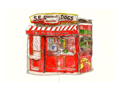 S.F. Gourmet Dogs by John Woolley Pricing Limited Edition Print image