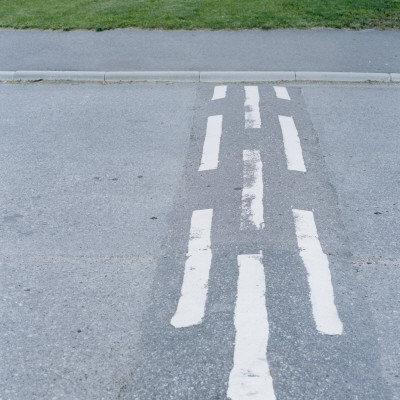 A Speed Bump And A Crosswalk by Lars Wallsten Pricing Limited Edition Print image