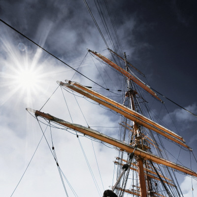 Mast Of A Sailboat Under The Sun by Gunnar Svanberg Skulasson Pricing Limited Edition Print image