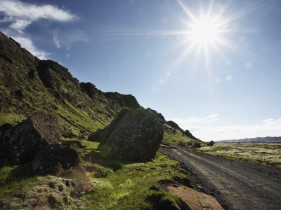 A Gravel Road In Reykjanes On A Sunny Day, Iceland by Atli Mar Hafsteinsson Pricing Limited Edition Print image