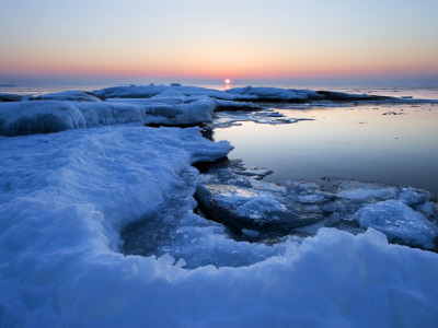 Sunrise In Winter At The Archipelago Of Varmland, Sweden by Anders Ekholm Pricing Limited Edition Print image