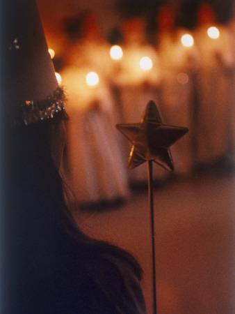 Children Partaking In A Church Ceremony At Christmas, Sweden by Eva Wernlid Pricing Limited Edition Print image