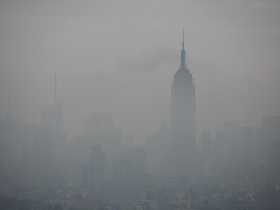 Empire State Building Foggy Day by Jens Karlsson Pricing Limited Edition Print image