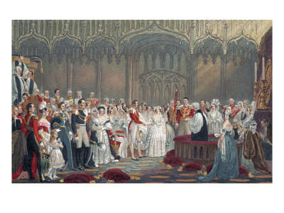 Queen Victoria Of England - Her Majesty 'S Wedding To Prince Albert In 1840 by Harold Copping Pricing Limited Edition Print image