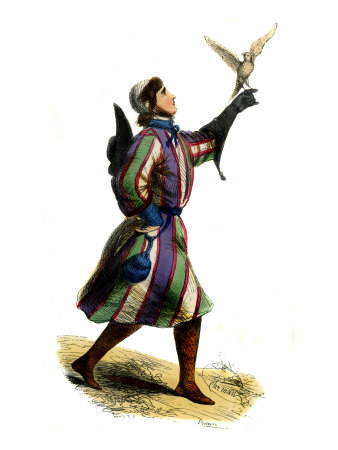 German Falconer Of 13Th Century by J. Mahoney Pricing Limited Edition Print image