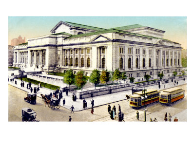 New York Public Library by Frank Gillett Pricing Limited Edition Print image