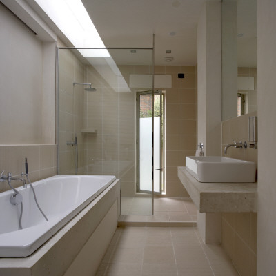 House In Kent, Bathroom, Lynn Davis Architects by Richard Bryant Pricing Limited Edition Print image