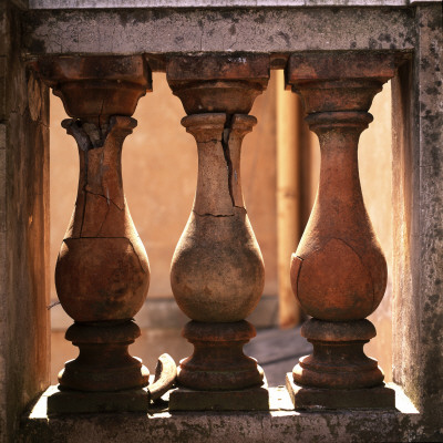 Stone Balustrade At Giancola, Rome by Joe Cornish Pricing Limited Edition Print image
