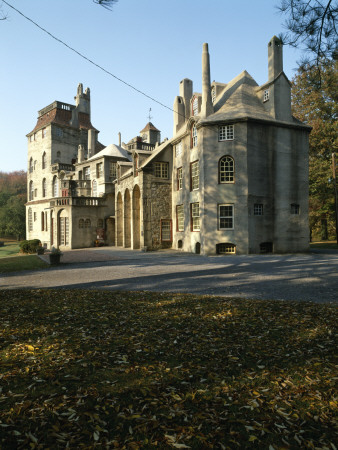 Fonthill, Doylestown, Pennsylvania, 1908 - 1910, Overall Exterior, Architect: Henry Mercer by Alan Weintraub Pricing Limited Edition Print image