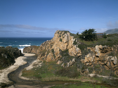 Morley Baer Stone House, Carmel, California, 1965, Exterior In Context, Architect: William Wurster by Alan Weintraub Pricing Limited Edition Print image