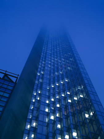 Tall Building Disappearing Into The Clouds, Toronto, Canada by Alex Bartel Pricing Limited Edition Print image