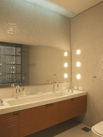 Casa Araras, Brazil, Bathroom, Architect: Marcio Kogan by Alan Weintraub Pricing Limited Edition Print image