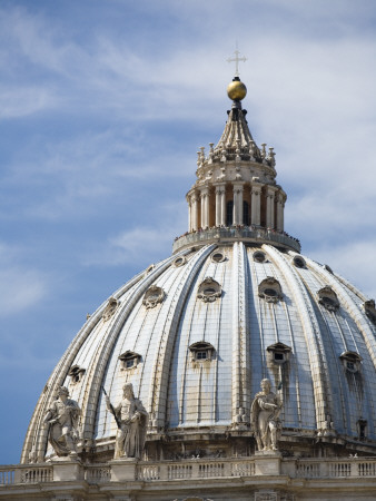 The Domed Roof Of St Peter's Basilica, Vatican City, Rome, Italy by David Clapp Pricing Limited Edition Print image