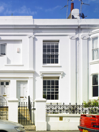 Refurbished House, Brighton, England, Front Elevation, Architect: Helen Wheeler by David Churchill Pricing Limited Edition Print image