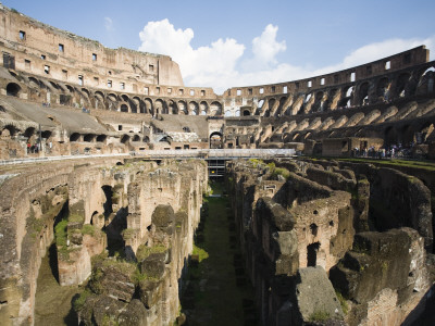 The Interior Space Of The Colosseum, Rome, Italy by David Clapp Pricing Limited Edition Print image