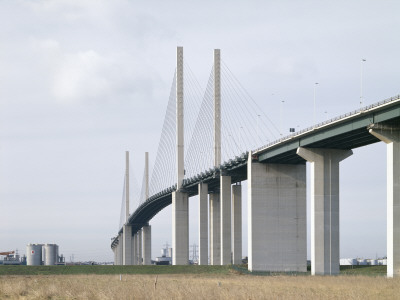 Queen Elizabeth Ii Bridge, Dartford, England, Opened 1991 by David Churchill Pricing Limited Edition Print image