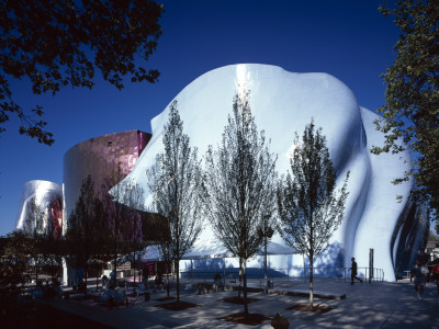 Experience Music Project In Seattle, Washington, 2000, The Museum Houses, Collection Of Paul Allen by John Edward Linden Pricing Limited Edition Print image