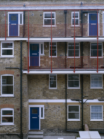 Community Housing, Fulham Court, Exterior Elevation, Architect: Pollard Thomas And Edwards by Jeremy Cockayne Pricing Limited Edition Print image