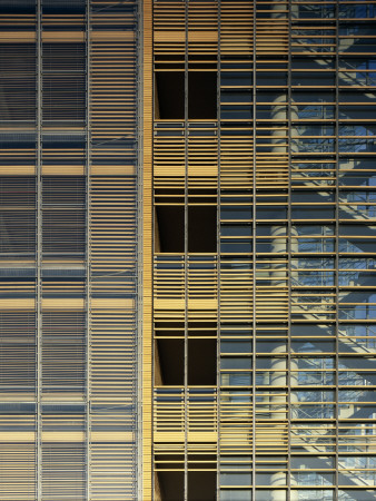 Postdamer Platz, Berlin, Detail Of Debis Tower, Architect: Renzo Piano Building Workshop by John Edward Linden Pricing Limited Edition Print image