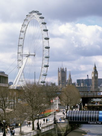Ba London Eye, South Bank, London, Marks Barfield Architects by John Edward Linden Pricing Limited Edition Print image