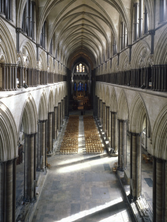 Salisbury Cathedral, Wiltshire, England, 1220-1258, Nave by Mark Fiennes Pricing Limited Edition Print image
