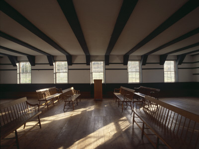 Sabbathday Lake Shaker Meeting House, New Gloucester, Maine, 1794, Interior by Lucinda Lambton Pricing Limited Edition Print image