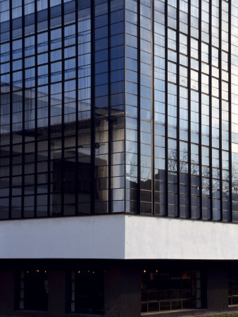 Bauhaus, Dessau, 1925 - 1926, Detail Of Curtain Wall, Architect: Walter Gropius by Marcus Bleyl Pricing Limited Edition Print image