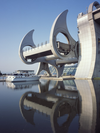 Falkirk Wheel, Falkirk Forth And Clyde Canal, Scotland, Raising Boat Position 03, Architect: Rmjm by Keith Hunter Pricing Limited Edition Print image