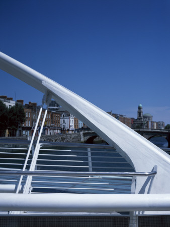 James Joyce Bridge, Dublin, Ireland Detail 2003, Architect: Santiago Calatrava by Morley Von Sternberg Pricing Limited Edition Print image