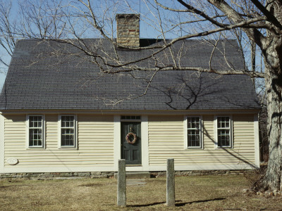 Pearson House, Cape Cod Style, Single Storey Colonial House, Central Chimney, Clapboard by Philippa Lewis Pricing Limited Edition Print image