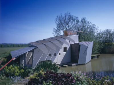 The Shack: Waterside Studio And Hide For A Wildlife Photographer, Northants by Nicholas Kane Pricing Limited Edition Print image