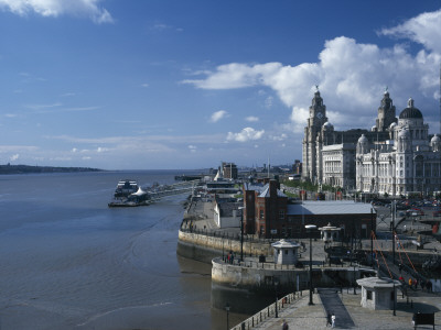 The Royal Liver Building Overlooking The River Mersey, Liverpool, 1911, Architect: W, Aubrey Thomas by Richard Bryant Pricing Limited Edition Print image