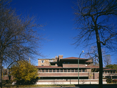 Frederick C, Robie House, Chicago, Illinois, 1909, Overall Exterior, Architect: Frank Lloyd Wright by Richard Bryant Pricing Limited Edition Print image
