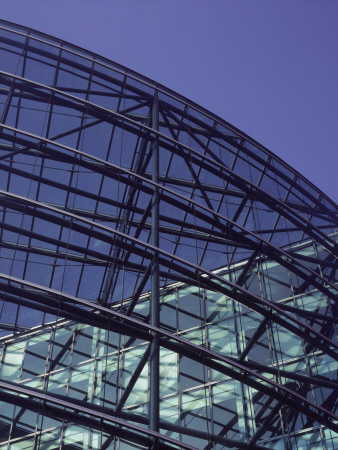 Office Headquarters, London, Atrium Showing Structural Framework by Peter Durant Pricing Limited Edition Print image