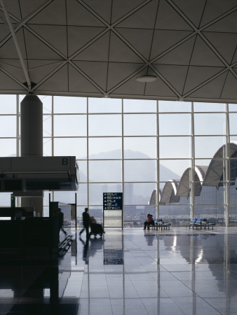 Hong Kong International Airport, Chek Lap Kok Looking Out From Check-In Area by Richard Bryant Pricing Limited Edition Print image