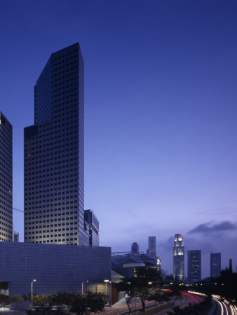Suntec City, Singapore, Overall Exterior At Dusk, Architect: Tsao And Mckown by Richard Bryant Pricing Limited Edition Print image