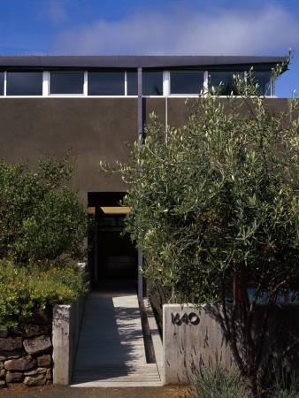 House In Los Altos, California, Exterior From Entrance, Architect: Envelope Architecture And Design by Richard Powers Pricing Limited Edition Print image