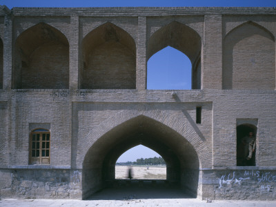 Si-O Se Pol, The Bridge Of Thirty-Three Arches Also Includes Tea Rooms, Isfahan, 1597 - 1598 by Will Pryce Pricing Limited Edition Print image