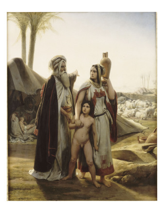 Agar Chassée Par Abraham by Horace Vernet Pricing Limited Edition Print image
