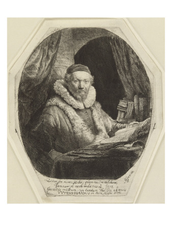 Portrait De Johannes Uyttenbogaert (1577-1644) ; 3 Ème État Avec La Lettre by Rembrandt Van Rijn Pricing Limited Edition Print image