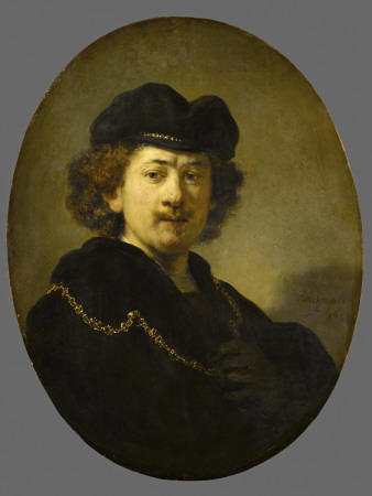 Portrait De L'artiste À La Toque Et À La Chaîne D'or by Rembrandt Van Rijn Pricing Limited Edition Print image