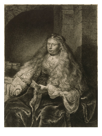 La Grande Mariée Juive ; 3 Ème État by Rembrandt Van Rijn Pricing Limited Edition Print image