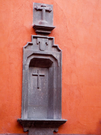Building Facade, San Miguel De Allende, Guanajuato State, Mexico by Julie Eggers Pricing Limited Edition Print image